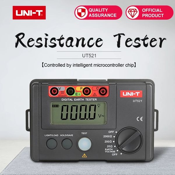 uni-t ut521 digital earth resistance tester digital display 0-200v 0-2000 ohm ground earth resistance voltage meter tester
uni-t ut521 digital earth resistance tester digital display 0-200v 0-2000 ohm ground earth resistance voltage meter tester