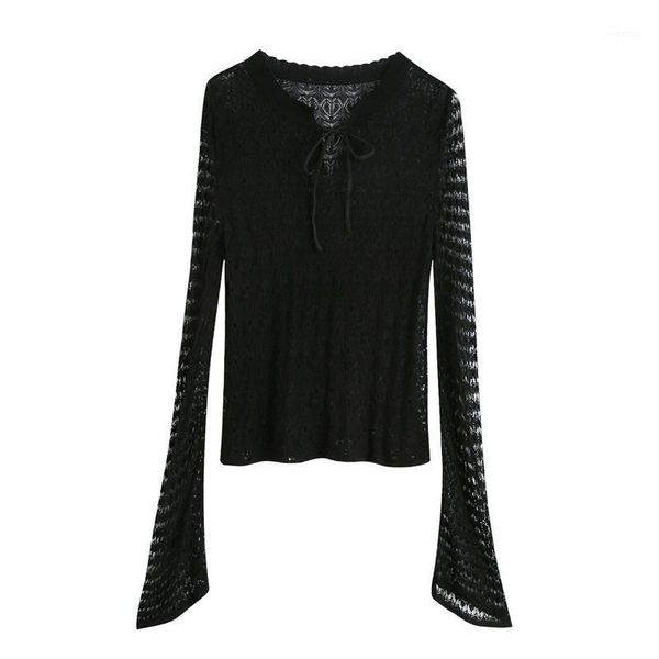csmdtyjl women mesh knitted black smock blouse shirts women flare sleeve casual slim blusas 1, White
csmdtyjl women mesh knitted black smock blouse shirts women flare sleeve casual slim blusas 1, White