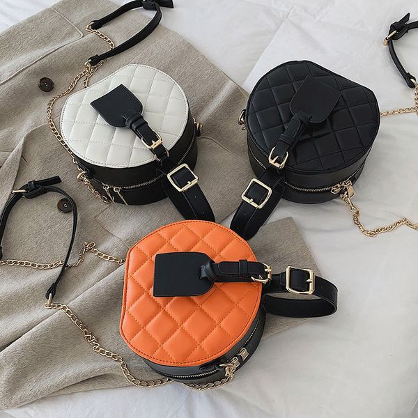 zz female rhombus pattern soft leather shoulder bag portable small round bag chain messenger bag designer handbags casual crossbody
zz female rhombus pattern soft leather shoulder bag portable small round bag chain messenger bag designer handbags casual crossbody