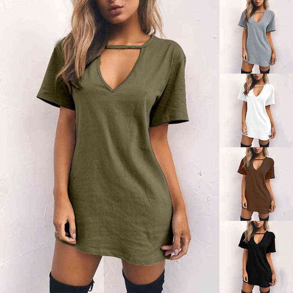 women dress nbsp choker deep nbsp v-neck summer dresses mini t-shirt dress short sleeve ladies nbsp casual clothing dropshipping, Black;gray 
women dress nbsp choker deep nbsp v-neck summer dresses mini t-shirt dress short sleeve ladies nbsp casual clothing dropshipping, Black;gray