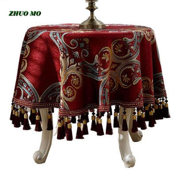 zhuo mo luxury european style round tablecloth tafelkleed for home decoration restaurant the tablecloth on the table table cover
zhuo mo luxury european style round tablecloth tafelkleed for home decoration restaurant the tablecloth on the table table cover