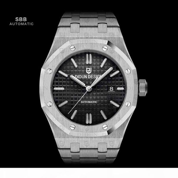 didun watch men mechanical watch fashion business male shockproof 30m waterproof luminous wristwatch, Slivery;brown
didun watch men mechanical watch fashion business male shockproof 30m waterproof luminous wristwatch, Slivery;brown