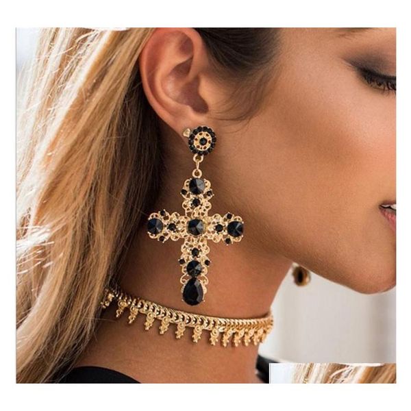 vintage black red blue crystal hollow out cross drop earrings for women bohemian large long dangle earrings jewelry gifts sd awv5b, Silver
vintage black red blue crystal hollow out cross drop earrings for women bohemian large long dangle earrings jewelry gifts sd awv5b, Silver