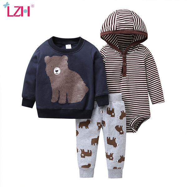 lzh infant clothing 2020 autumn newborn baby girls boys clothes rompers+t-shirt+pants 3ps sets kids outfit suit for baby costume 1021, White
lzh infant clothing 2020 autumn newborn baby girls boys clothes rompers+t-shirt+pants 3ps sets kids outfit suit for baby costume 1021, White