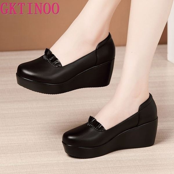gktinoo wedges shoes for women 2020 autumn spring platform pumps woman high heels leather office shoes ladies plus size 33-43, Black
gktinoo wedges shoes for women 2020 autumn spring platform pumps woman high heels leather office shoes ladies plus size 33-43, Black