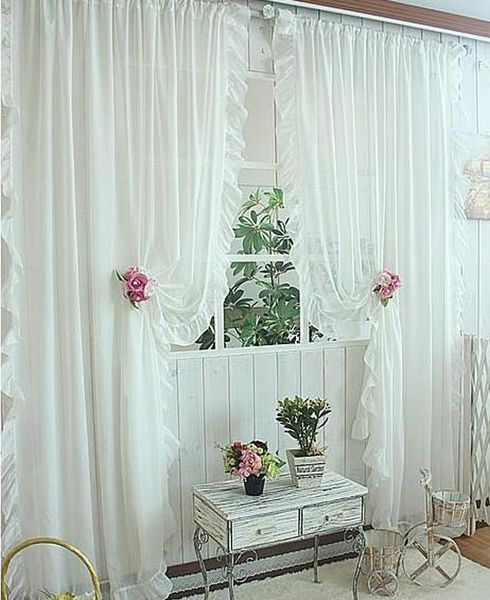 1pair of sheer curtain 2pcs beautiful ruffles white pink yellow colors window curtains,table to jlljeu dh_niceshop
1pair of sheer curtain 2pcs beautiful ruffles white pink yellow colors window curtains,table to jlljeu dh_niceshop