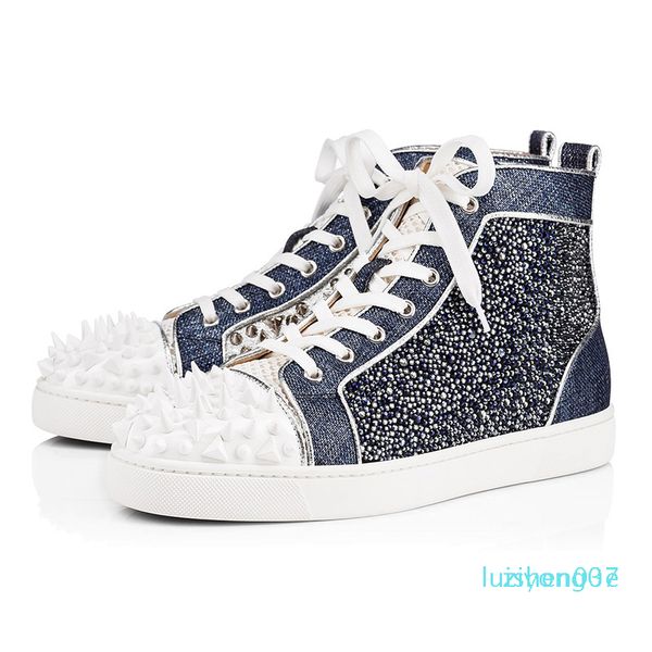 2020 2020 designer shoes men women fashion spike sneakers black red white blue leather suede graffiti flat bottoms luxury casual shoe l03
2020 2020 designer shoes men women fashion spike sneakers black red white blue leather suede graffiti flat bottoms luxury casual shoe l03