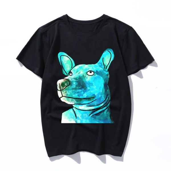 dog watercolor printed t-shirt round ne short sleeve fele t-shirts summer casual slim women men t shirts top, White;black
dog watercolor printed t-shirt round ne short sleeve fele t-shirts summer casual slim women men t shirts top, White;black