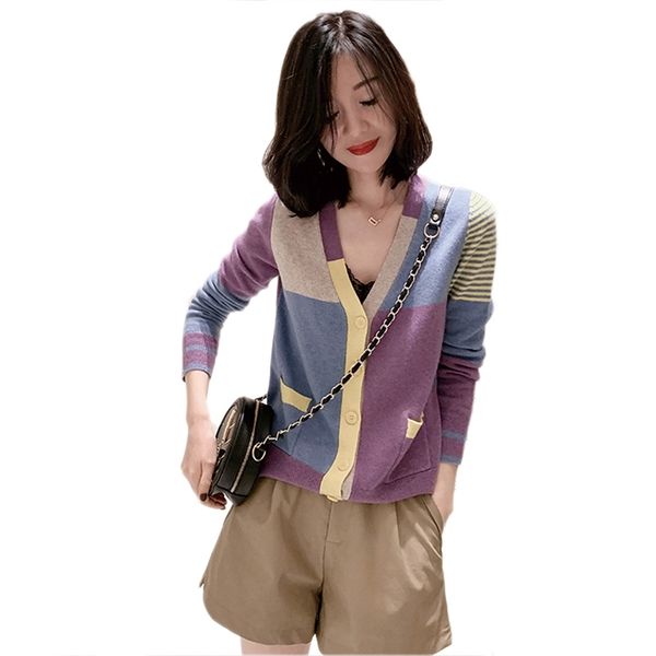 qrwr autumn women sweater fashion v neck single breasted knitted cardigan korean casual loose long sleeve sweater women y200915, White;black
qrwr autumn women sweater fashion v neck single breasted knitted cardigan korean casual loose long sleeve sweater women y200915, White;black