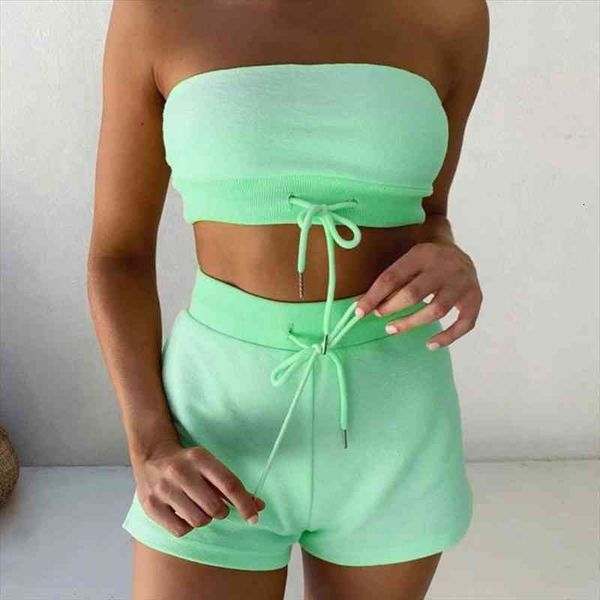 strapless and shorts set for women fashion summer clothing set two pieces tracksuit drawstring suit for female sexy, Gray
strapless and shorts set for women fashion summer clothing set two pieces tracksuit drawstring suit for female sexy, Gray