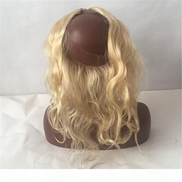 body wave #613 blonde 360 lace frontal closure with 3bundles 4pcs lot virgin indian blonde human hair weaves with 360 full lace frontal, Black
body wave #613 blonde 360 lace frontal closure with 3bundles 4pcs lot virgin indian blonde human hair weaves with 360 full lace frontal, Black