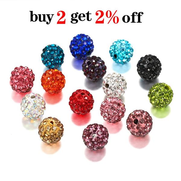 10pcs/lot 10mm clay micro pave rhinestone crystal spacer beads for diy bracelet earrings jewelry making supplies str bbydhu
10pcs/lot 10mm clay micro pave rhinestone crystal spacer beads for diy bracelet earrings jewelry making supplies str bbydhu