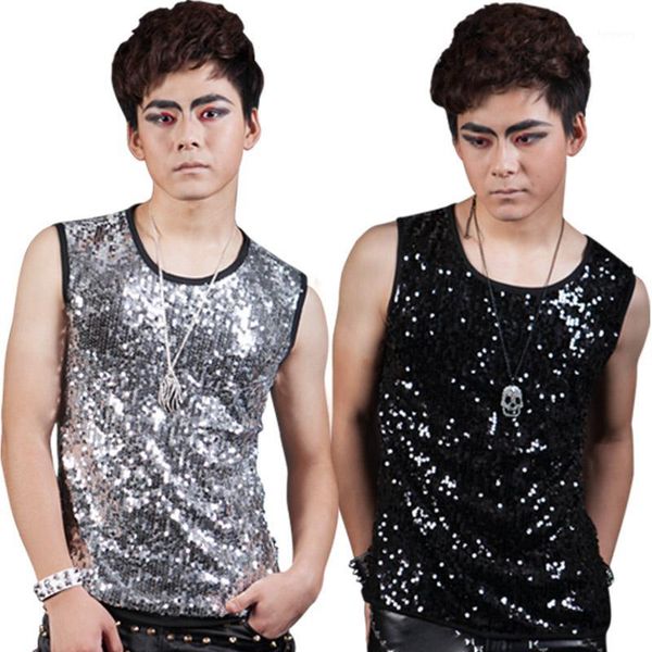 nightclub sequin short sleeve jazz dance for men bar dj dancers male round neck slim fit singer t-shirt stage wear bd1161, Black;red 
nightclub sequin short sleeve jazz dance for men bar dj dancers male round neck slim fit singer t-shirt stage wear bd1161, Black;red