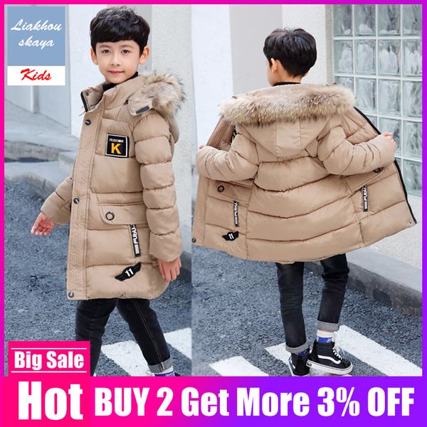 2019 new russia children boys winter thickening warm down jackets long big fur hooded outerwear kids -30 coats degrees, Blue;gray 
2019 new russia children boys winter thickening warm down jackets long big fur hooded outerwear kids -30 coats degrees, Blue;gray