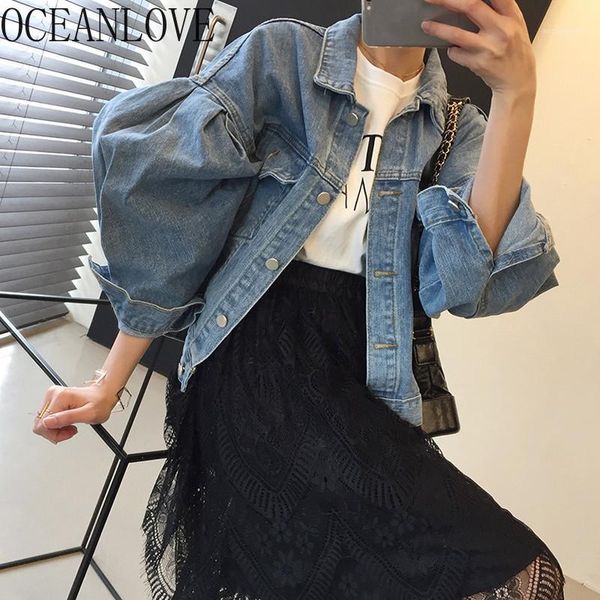 oceanlove chic all match women jacket puff sleeve short vintage 2020 spring chaqueta mujer korean pleated denim jacket 149871, Black;brown
oceanlove chic all match women jacket puff sleeve short vintage 2020 spring chaqueta mujer korean pleated denim jacket 149871, Black;brown
