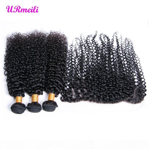 10a curly bundles with frontal brazilian unprocessed remy curly virgin human hair bundles with closure kinky curly 3 4 bundles with frontal, Black;brown
10a curly bundles with frontal brazilian unprocessed remy curly virgin human hair bundles with closure kinky curly 3 4 bundles with frontal, Black;brown