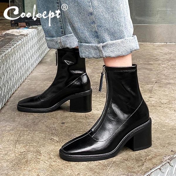 boots coolcept real leather women ankle winter warm high heel shoes woman fashion zipper platform footwear size 33-401, Black
boots coolcept real leather women ankle winter warm high heel shoes woman fashion zipper platform footwear size 33-401, Black