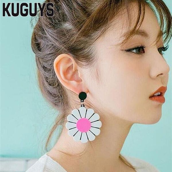 dangle & chandelier kuguys acrylic jewelry 5 colors plant large earrings for women pendientes fashion daisy drop earring brincos, Silver
dangle & chandelier kuguys acrylic jewelry 5 colors plant large earrings for women pendientes fashion daisy drop earring brincos, Silver