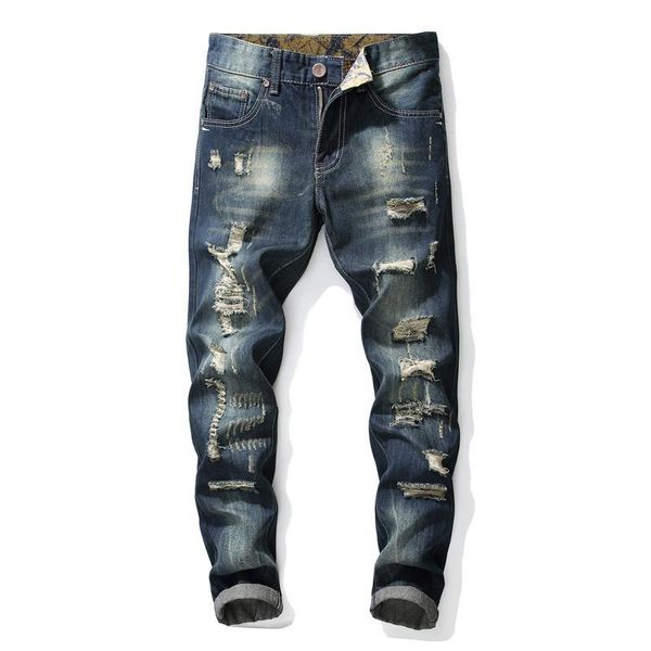 original design new european and american style fashionable fashion hole patched jeans xintang men's pants 793, Blue
original design new european and american style fashionable fashion hole patched jeans xintang men's pants 793, Blue