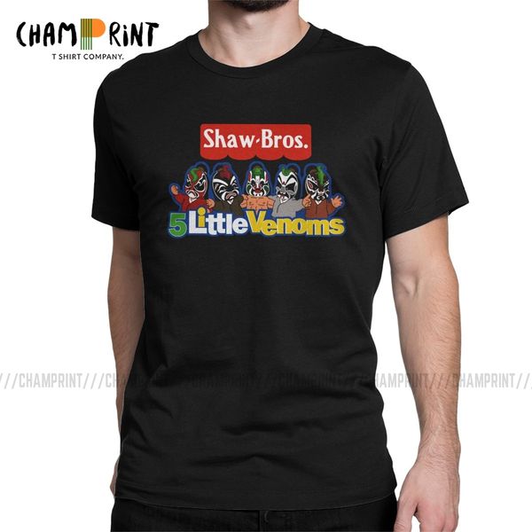 sport shaw brothers 5 little venoms t-shirts men five deadly venoms leisure 100% cotton tees o neck t shirts original clothing