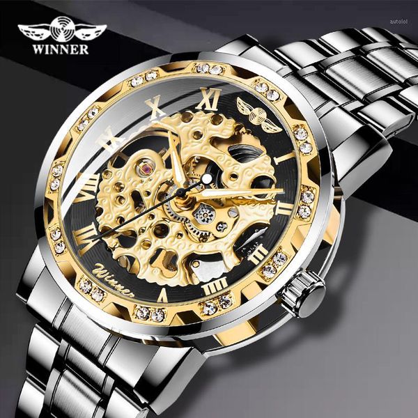 winner retro stainless steel men watch sport mechanical skeleton watches cool design diamond clock1, Slivery;brown
winner retro stainless steel men watch sport mechanical skeleton watches cool design diamond clock1, Slivery;brown