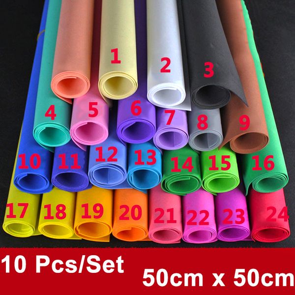 50x50cm foamiran sponge paper 10 pcs handmade craft paper eva diy crafts materials cut foam paper nursery decoration gift childr 1019
50x50cm foamiran sponge paper 10 pcs handmade craft paper eva diy crafts materials cut foam paper nursery decoration gift childr 1019