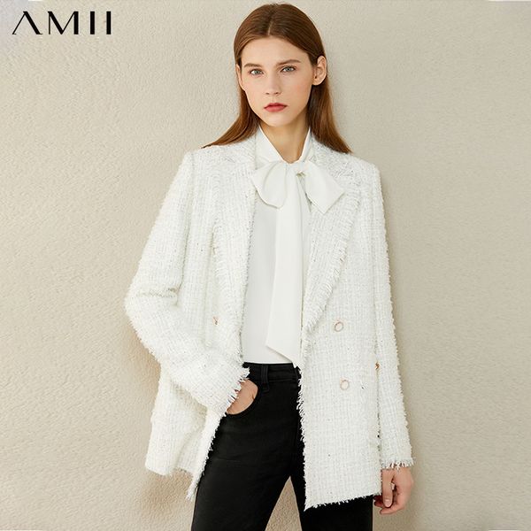 amii minimalism autumn winter fashion women's jacket temperament plaid lapel double breasted tweed jacket women's coat 12040450 20, Black;brown
amii minimalism autumn winter fashion women's jacket temperament plaid lapel double breasted tweed jacket women's coat 12040450 20, Black;brown