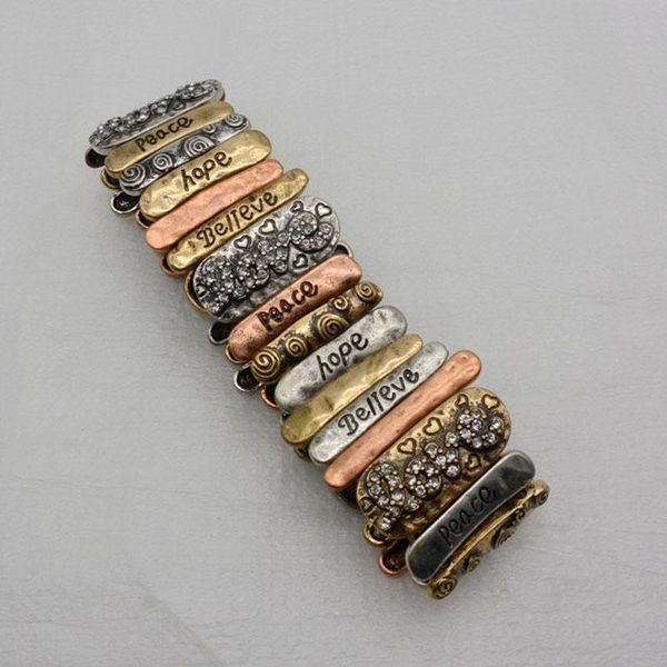 ins vintage engraved peace believe love hope letters elastic bracelets bohemia women party hiphop rock bohemia religious jewelry, Golden;silver
ins vintage engraved peace believe love hope letters elastic bracelets bohemia women party hiphop rock bohemia religious jewelry, Golden;silver