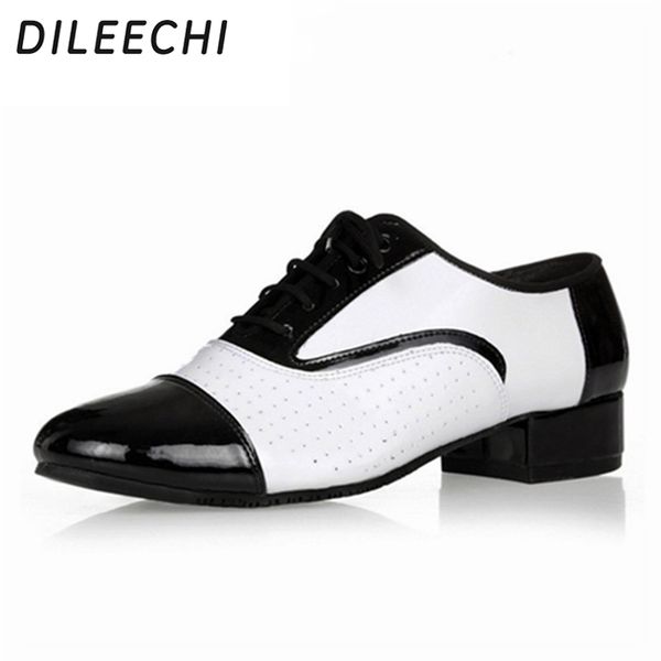 dileechi men genuine leather latin dance shoes soft outsole heel 4/2cm black and white color modern dancing shoes male 201017
dileechi men genuine leather latin dance shoes soft outsole heel 4/2cm black and white color modern dancing shoes male 201017