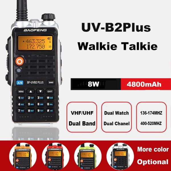 baofeng uvb2 plus uv-b2 walkie talkie 36-174/400-520mhz dual band vhf/uhf two way radio
baofeng uvb2 plus uv-b2 walkie talkie 36-174/400-520mhz dual band vhf/uhf two way radio