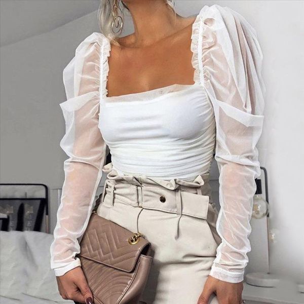 womens long sleeve black mesh t shirts transparent punk club streetwear tees beach retro temperament np30, White
womens long sleeve black mesh t shirts transparent punk club streetwear tees beach retro temperament np30, White