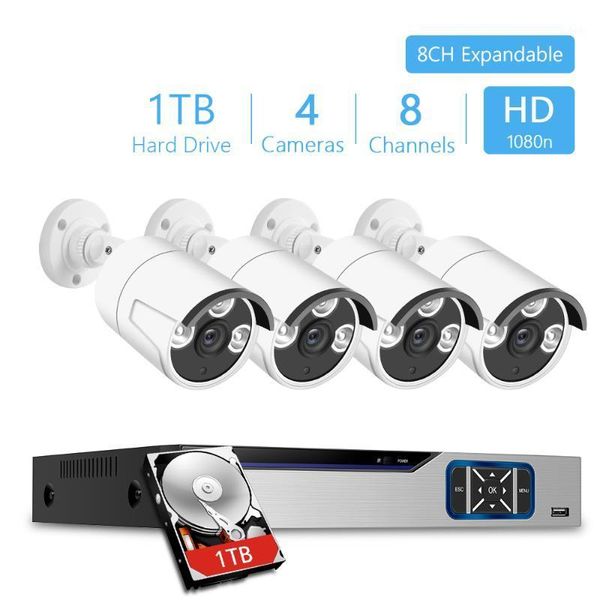 8/4ch 1080p security cctv system dvr kit 4pcs 2mp weatherproof indoor outdoor cctv camera video surveillance kit 1tb hdd1
8/4ch 1080p security cctv system dvr kit 4pcs 2mp weatherproof indoor outdoor cctv camera video surveillance kit 1tb hdd1