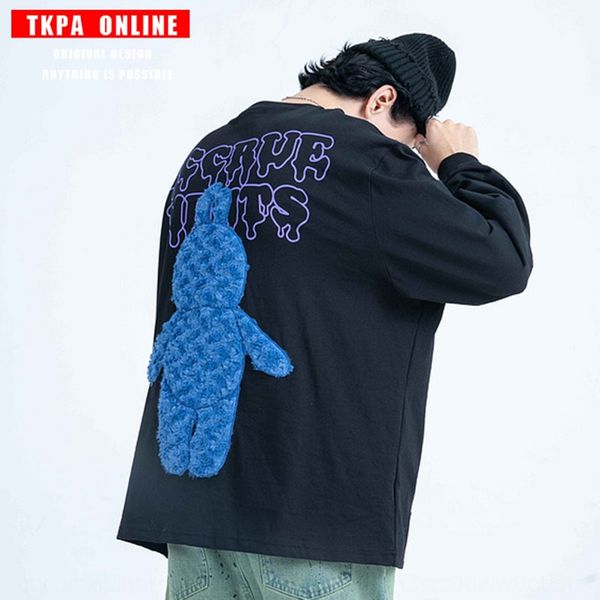 tkpa autumn and winter new fashion brand t-shirt pullover pullover sweater plush cartoon men's high street hip hop loose long sleeve t, Black
tkpa autumn and winter new fashion brand t-shirt pullover pullover sweater plush cartoon men's high street hip hop loose long sleeve t, Black