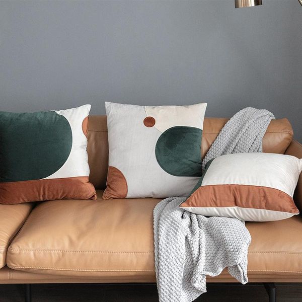 dunxdeco cushion cover decorative pillow case modern simple patchwork geometric green velvet coussin artistic decorating
dunxdeco cushion cover decorative pillow case modern simple patchwork geometric green velvet coussin artistic decorating