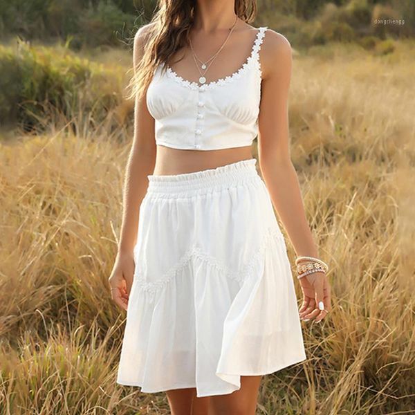 sweet white 2pcs matching outfit smocked waist mini skirt and crop women tank with skirt summer two pieces sets co-ords1
sweet white 2pcs matching outfit smocked waist mini skirt and crop women tank with skirt summer two pieces sets co-ords1