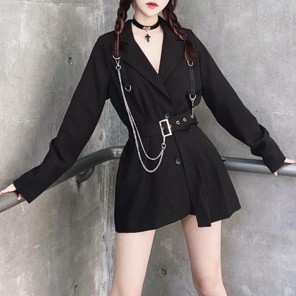 new harajuku women jackets gothic punk style cross chain belt black zipper long sleeve coats feminino chic streetwear, Black;brown
new harajuku women jackets gothic punk style cross chain belt black zipper long sleeve coats feminino chic streetwear, Black;brown