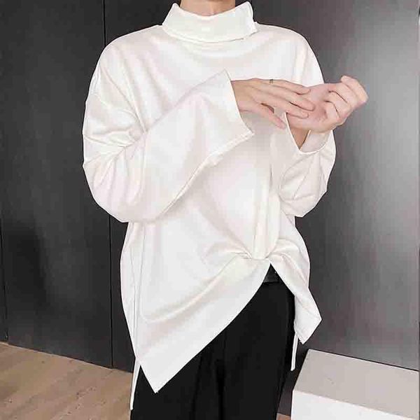 mens pullover tshirts trendy loose high neck solid color white black sweater men long sleeve simple punk hip hop fashion
mens pullover tshirts trendy loose high neck solid color white black sweater men long sleeve simple punk hip hop fashion