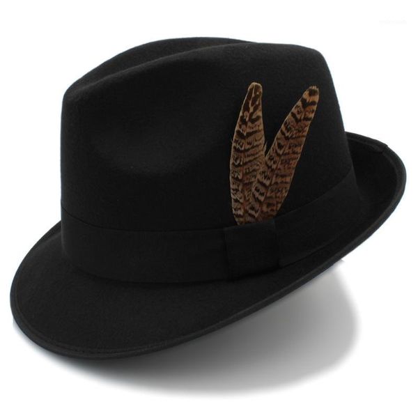 wide brim hats vintage wool women trilby felt fedora hat with fashion feather elegant lady winter autumn jazz caps1, Blue;gray
wide brim hats vintage wool women trilby felt fedora hat with fashion feather elegant lady winter autumn jazz caps1, Blue;gray