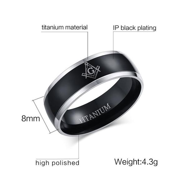 wedding rings classic black masonic men titanium asonry ring male mason jewelry gift r249g, Slivery;golden
wedding rings classic black masonic men titanium asonry ring male mason jewelry gift r249g, Slivery;golden