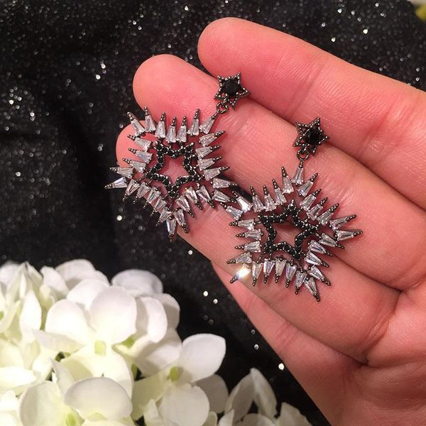 dangle & chandelier fiesta de banquete mujeres europeas y americanas moda multicolor circonita cónica grande simétrica chapada en negro, Silver
dangle & chandelier fiesta de banquete mujeres europeas y americanas moda multicolor circonita cónica grande simétrica chapada en negro, Silver