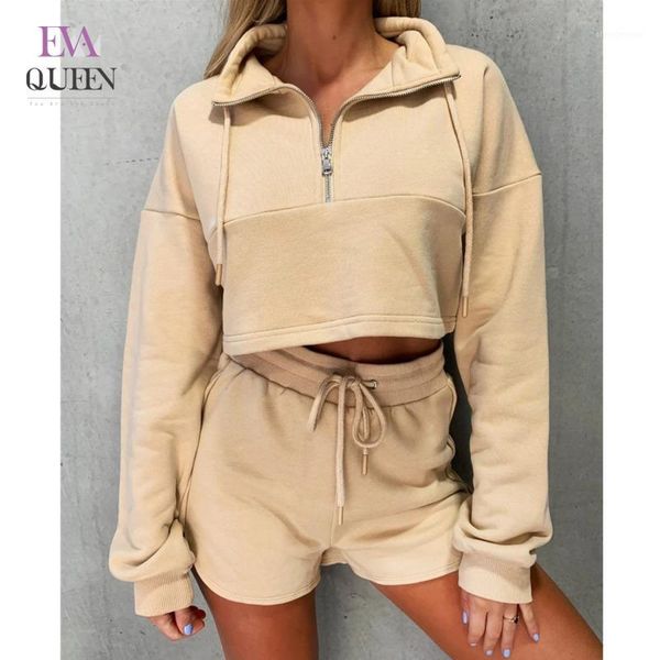 evaqueen 2020 women set hooded loose long sleeve and biker shorts casual two piece sets front zipper outfit khaki suit1, Gray
evaqueen 2020 women set hooded loose long sleeve and biker shorts casual two piece sets front zipper outfit khaki suit1, Gray