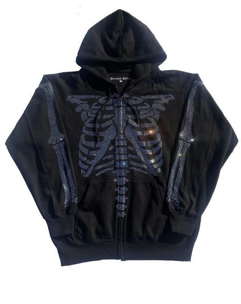 fashiondemon skull head hoodie women's sweatshirt loose hooded jacket rhinestone pattern zipper autumn casual, Black
fashiondemon skull head hoodie women's sweatshirt loose hooded jacket rhinestone pattern zipper autumn casual, Black