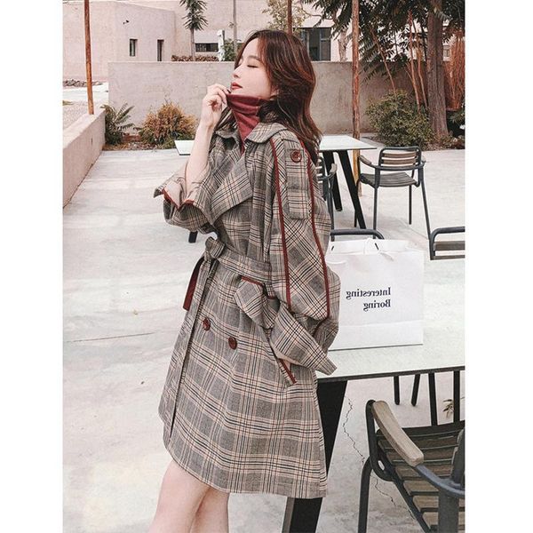 brand fashion elegant long women trench coat double-breasted belted lapel windproof windbreaker jacket spring autumn clothes, Tan;black
brand fashion elegant long women trench coat double-breasted belted lapel windproof windbreaker jacket spring autumn clothes, Tan;black
