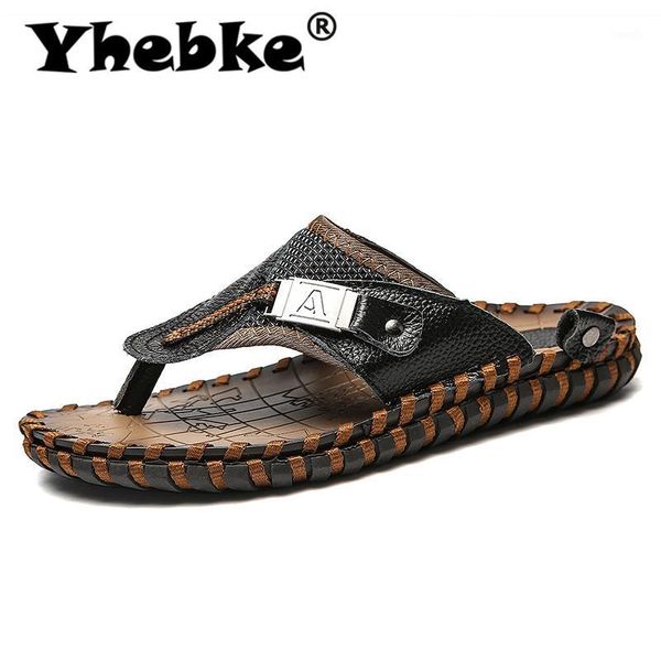 slippers 2021 fashion male summer mens genuine leather outdoor flip flops flat water shoes solid classic casual shoes1, Black
slippers 2021 fashion male summer mens genuine leather outdoor flip flops flat water shoes solid classic casual shoes1, Black