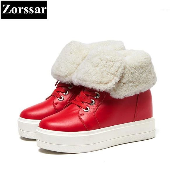 zorssar} 2020 new winter plush womens boots genuine leather platform high heels ankle snow boots fashion casual women shoes1, Black
zorssar} 2020 new winter plush womens boots genuine leather platform high heels ankle snow boots fashion casual women shoes1, Black