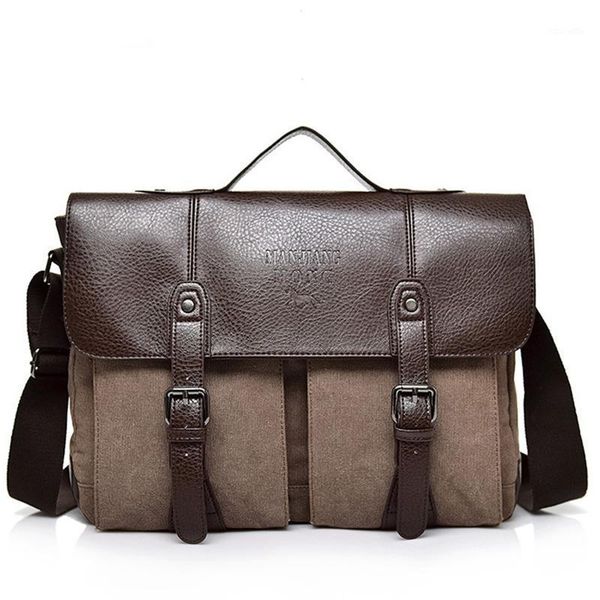 briefcases 2021 canvas leather men's briefse casual vintage crossbody bag bussiness shoulder messenger for women man xa504f1
briefcases 2021 canvas leather men's briefse casual vintage crossbody bag bussiness shoulder messenger for women man xa504f1