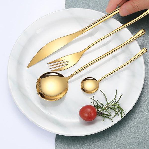 flatware sets 24pcs luxury glossy cutlery set 18/10 stainless steel western tableware knife fork spoon teaspoon gold mirror dinner
flatware sets 24pcs luxury glossy cutlery set 18/10 stainless steel western tableware knife fork spoon teaspoon gold mirror dinner