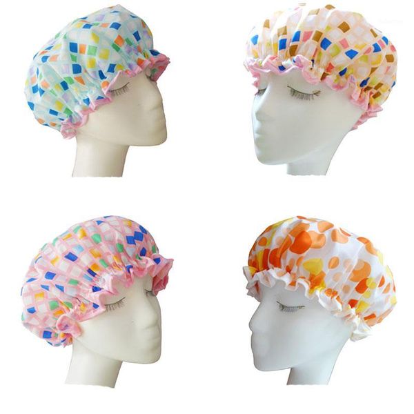 shower hair cap with pattern colored double layer thick elastic swim cap waterproof bathroom accessories for women girls fashion1
shower hair cap with pattern colored double layer thick elastic swim cap waterproof bathroom accessories for women girls fashion1