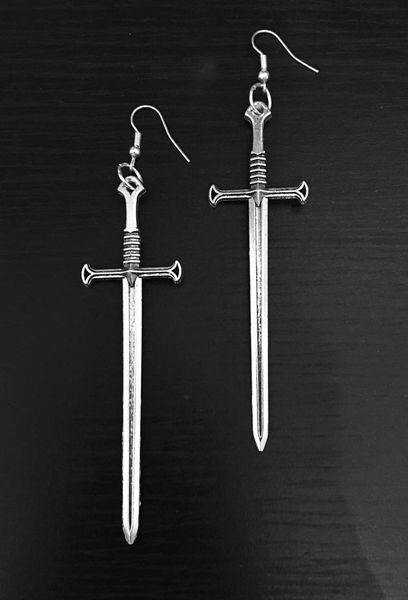 swords earrings soldiers gothic jewelry witch fashion women gift 2021 new delicate and beautiful wholesale statement big pendant, Silver
swords earrings soldiers gothic jewelry witch fashion women gift 2021 new delicate and beautiful wholesale statement big pendant, Silver