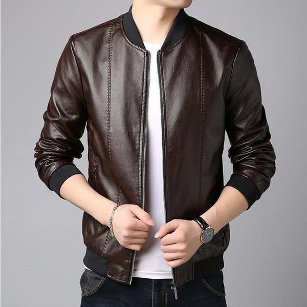 2020 slim pu leather men's jacket brand-clothing autumn winter short zipper casual low collar coat motorcycle male jacket, Black
2020 slim pu leather men's jacket brand-clothing autumn winter short zipper casual low collar coat motorcycle male jacket, Black
